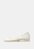 White 627R Ballerina Flats