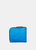 Blue & Green Leather Zip Wallet