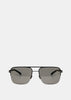 Dark Grey Solid COLBY Sunglasses