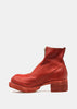 Red PL1WZ Front Zip Boots