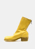 Yellow 788Z Back Zip Boots