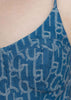 Blue Logo Jacquard Denim Bralette