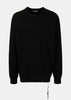 Black Cashmere Logo Sweater