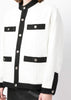 White & Black Tweed Jacket