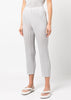 Light Grey Basics Pleated Pants