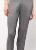 Grey Basics Pleated Pants
