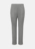 Grey Basics Pleated Pants