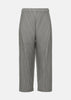 Grey Pleated Thicker Pants