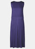 Purple Pleated Dress