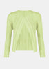 Aplle Green Mellow Pleated Cardigan