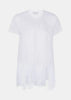 White Tulle Fringed T-Shirt