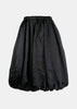 Black Puff Midi Skirt