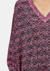 Pink & Black Oversized Anagram Sweater