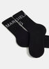 Black Margiela 6 Logo Socks