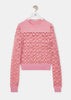 Pink Anagram Devore Sweater