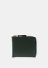 Bottle Green Classic Leather Zip Wallet