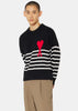 Black Stripe Ami De Coeur Sweater
