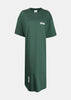 Green POLIZEI Cut-Up T-Shirt Dress