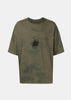 Olive Oversized Double Graphic T-Shirt