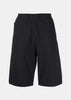 Black Cotton Sweat Shorts