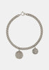 Silver Abina Coin Necklace