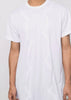 White Print Long T-Shirt
