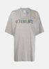 Grey Melange Crystal Logo T-Shirt