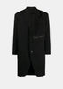 Black Notched-Lapels Coat
